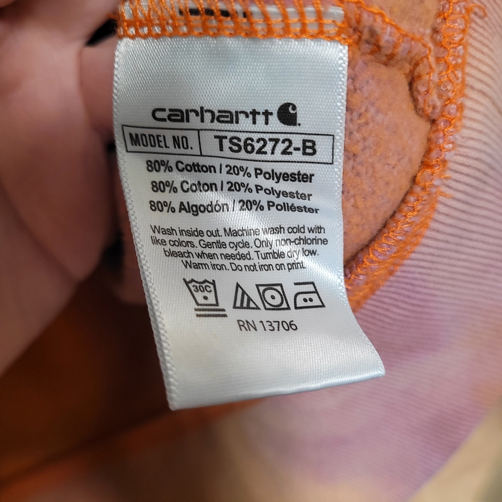 Unisex Carhartt Multicolor Tie-Dye Hoodie - Picture 5 of 6